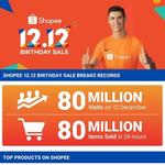 Shopee sells 80 million items during 12.12 sale
