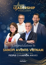 Sanofi managers win Anphabe’s Leadership Excellence award