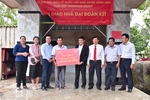 Trungnam Group and Vinh Long Province end temporary houses, build a new school