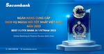 UK magazine names Sacombank Best Forex Bank in Viet Nam for 3rd straight year