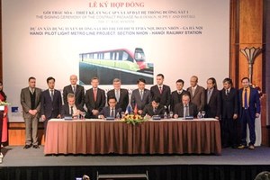 Ha Noi urban railway gets infusion of French funds