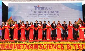 Solar panel factory opens in Bac Giang