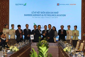 Bamboo Airways and Petrolimex’s subsidiaries sign MoU