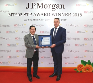 HDBank wins J.P. Morgan award for outstanding international payments processing