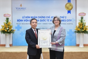 Vinmec Times City Hospital receives second JCI accreditation