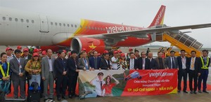 Vietjet launches HCM City-Van Don flight