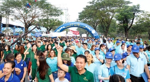 It is Lawrence S. Ting Charity Walk in HCM City