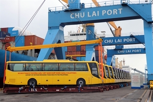 Thaco exports Vietnamese buses to Philippines