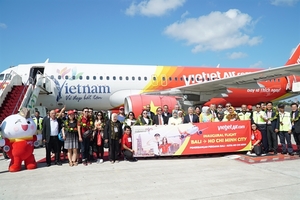 Vietjet launches HCM City-Bali route