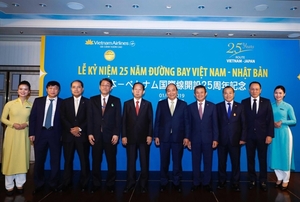 Vietnam Airlines celebrates 25th anniversary of first Viet Nam-Japan flight