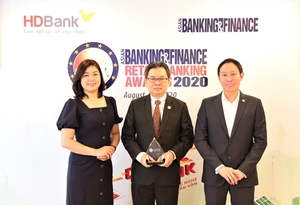 HDBank wins Asian Banking & Finance award for best retail bank in VN for 2nd straight year