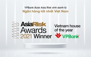 VPBank wins 'Viet Nam House of the Year' award by Asia Risk 2021 in risk management and derivatives