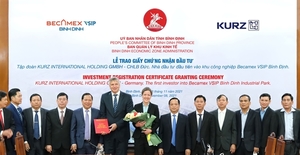 First investor approved for joint Viet Nam-Singapore Industrial Park in Binh Dinh