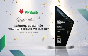 VPBank – the only Vietnamese representative receives "Best Mobile Banking Initiatives 2021"