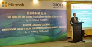 International Organisation for Migration, Microsoft provide online skills for young workers