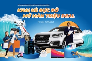 Sacombank unveils big promotion campaign with prizes of gold, iPhones, motorbikes, cars