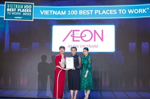 Aeon Vietnam ranks 21st among Top 100 Vietnam Best Places to Work