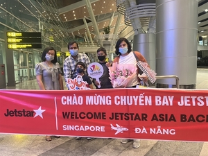 Jetstar Asia restarts Singapore-Dà Nang flight