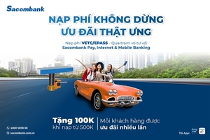Sacombank offers great incentive to customers topping up online highway toll