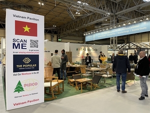 Vietnamese furniture products introduced at UK exhibition