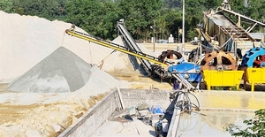 Artificial sand production and consumption face challenges
