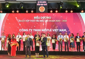 Nestlé Vietnam honoured as typical tax payer