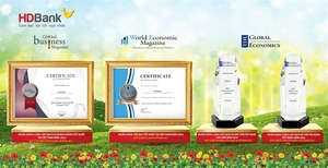HDBank wins 4 global awards for service quality