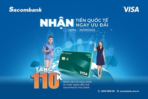 Sacombank unveils Visa debit card promotion for inward remittances
