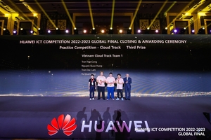 Vietnamese students won third prize in the Global Final of Huawei ICT Competition 2022-23