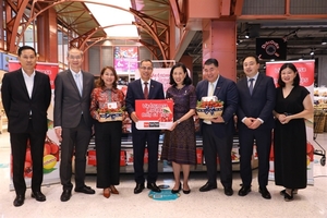 Vietnamese lychees sold at Thai supermarket