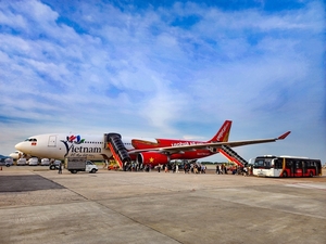 Vietjet welcomes wide-body aircraft bearing Vietnamese tourism symbol