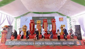 Work on a factory and warehouse project under-way in Bắc Ninh